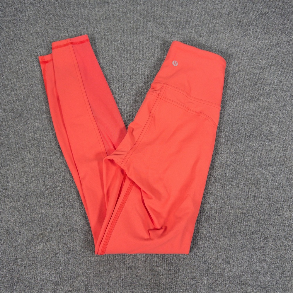 Lululemon All The Right Places HR Tight 28 Coral Orange W5CIOS Size 4 #4807